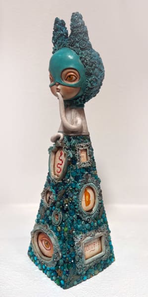 Turquoise Flora Magic Healer by Kathie Olivas, Image 2.