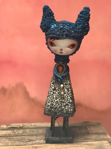 Blue Apothecary Rabbit by Kathie Olivas, Image 4.