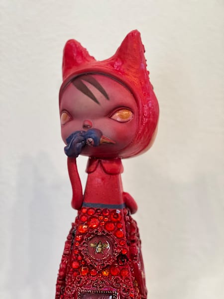 2 Faced Red Encrusted Ashley by Kathie Olivas, Image 4.