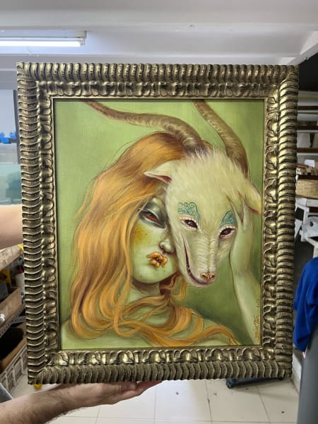 Portrait with Goat Mask by Miss Van, Image 2.