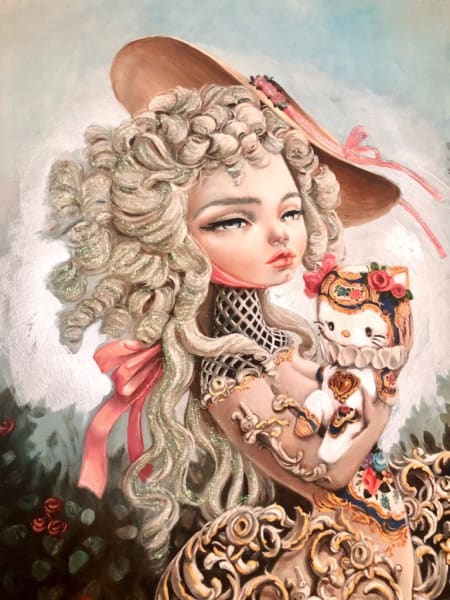 ROCOKITTY Embellished Print by Kukula, Image 2.