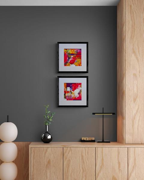 Red Cradle 1 and 2 by Kerrie Neumann Art 