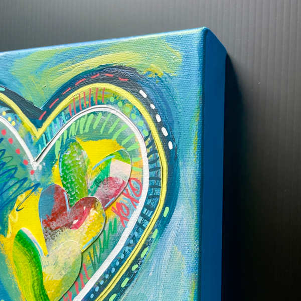 Blue heart by Kerrie Neumann Art 