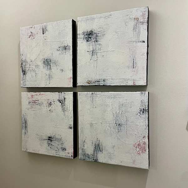 Blue Grunge 1-2-3-4 by Kerrie Neumann 