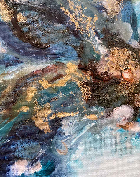 Blue Flow- Diptych by Kerrie Neumann 