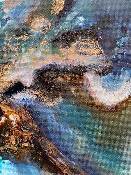 Blue Flow- Diptych by Kerrie Neumann 