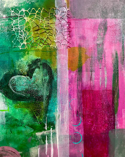 Abstract Heart Beat by Kerrie Neumann Art 