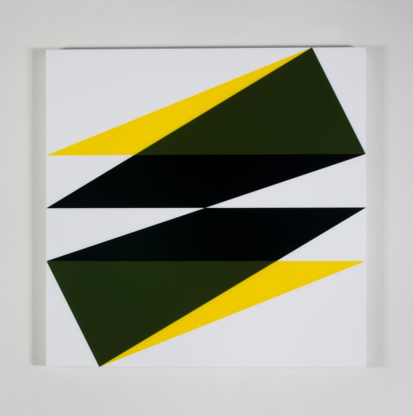 Composition in 2465 Yellow, 141 Olive Green, 2026 Black and 7508M White ...