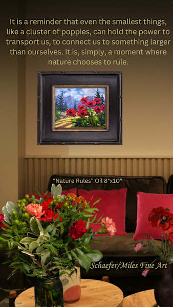 "Nature Rules" Oil 8x10 by Schaefer/Miles Fine Art Inc. Kevin D. Miles & Wendy Sue Schaefer-Miles 