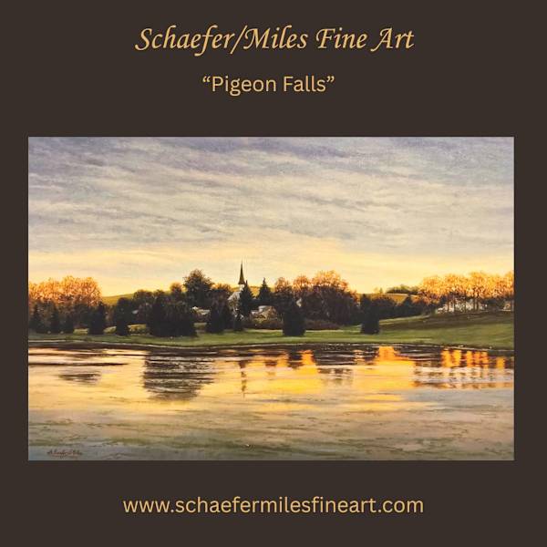 Pigeon Falls-Autumn by Schaefer/Miles Fine Art Inc. Kevin D. Miles & Wendy Sue Schaefer-Miles 