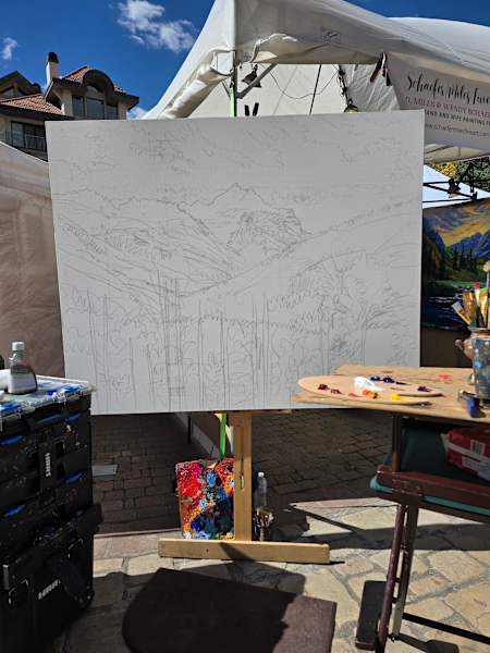 Telluride Gold by Schaefer/Miles Fine Art Inc. Kevin D. Miles & Wendy Sue Schaefer-Miles  Image: The Beginning. Created at the Telluride Autumn Car Classic and Art Festival. 9 - 2024