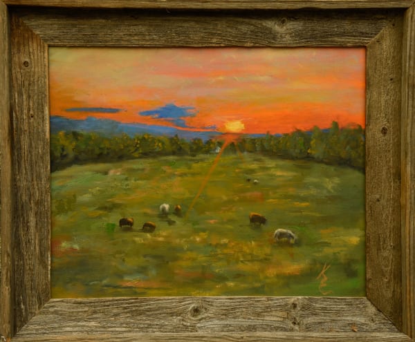 Sunset at Hill-Stead by Kate Emery 