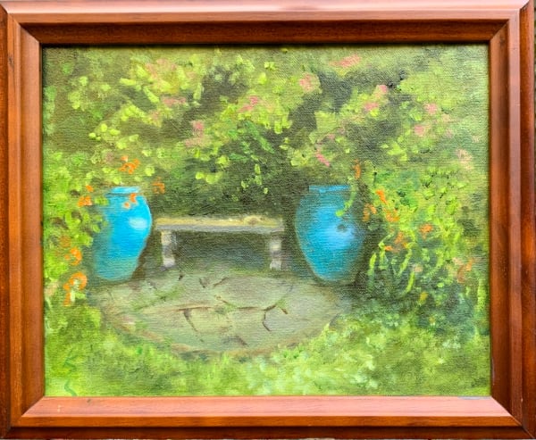 Blue Pots by Kate Emery 