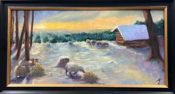 Solstice with Sheep by Kate Emery 