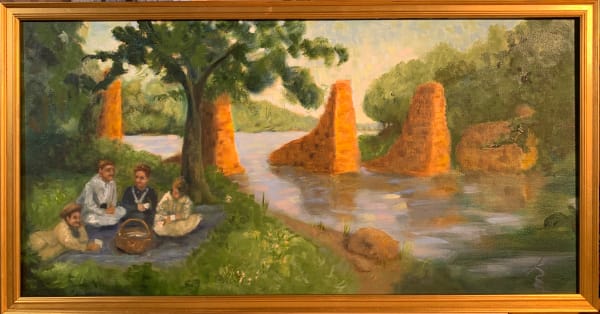 Canal Aqueduct Picnic by Kate Emery 