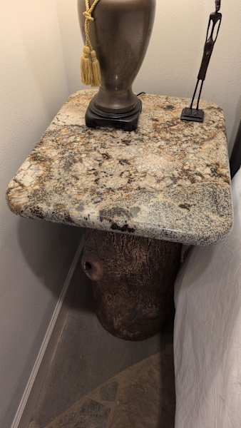 Stump and Stone Sidetable by Rigsby Frederick 