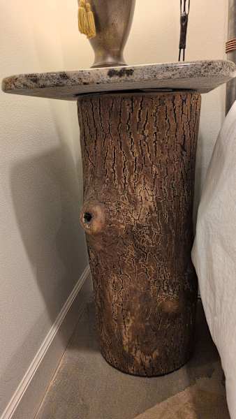 Stump and Stone Sidetable by Rigsby Frederick 