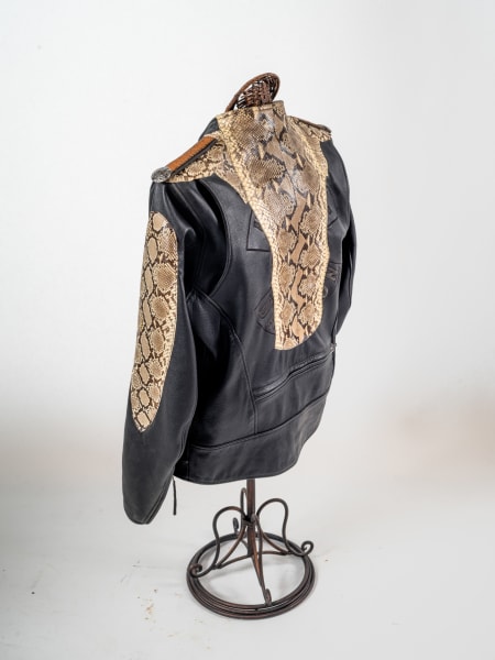 Leather & Snake Jacket by Rigsby Frederick 