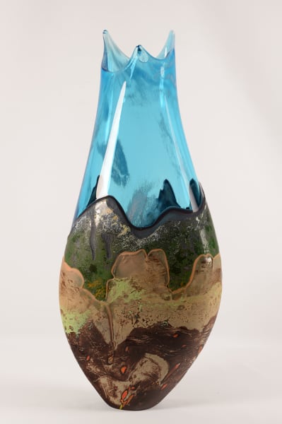 Mountain Desert Vista w/Clouds by North Rim Glass Jared & Nicole Davis ...