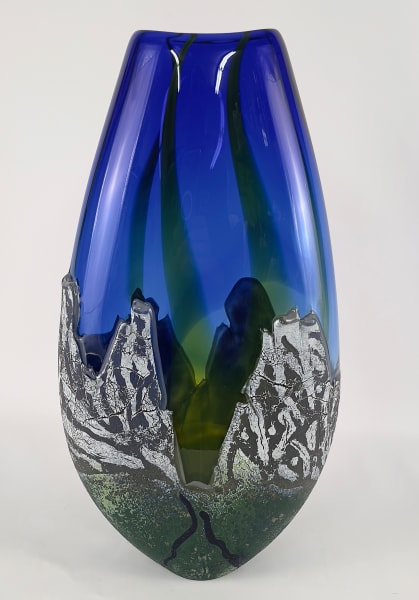 Mountain Vista Cobalt Evening Sky by North Rim Glass Jared & Nicole ...