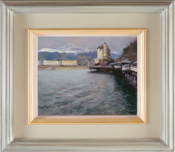 Snow on the mountains, Llandudno 