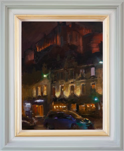 The Castle looming over Grassmarket by Rob Pointon  Image: Frame - Hand finished light
