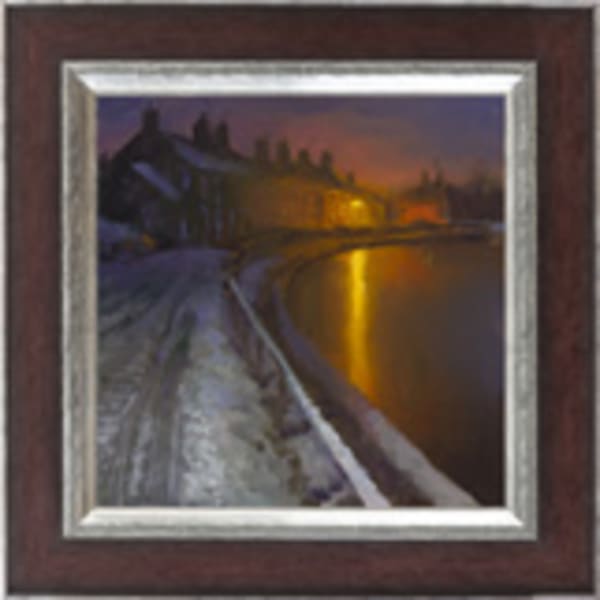 Frozen Canal Nocturne, Low Street, Rode Heath 
