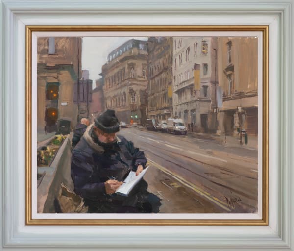 Sketching on Cross Street 