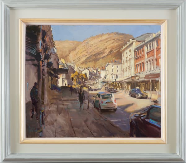 Sunlit Orme from Mostyn Street, Llandudno 