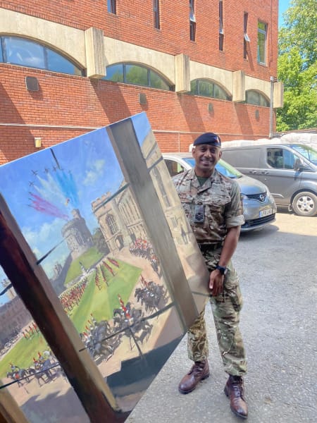 Trooping the Colour 2021 from Victoria Vestibule, Windsor Castle by Rob Pointon 