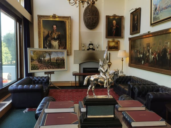 Major General's Inspection at Hyde Park 2021 by Rob Pointon  Image: On display immediately after the parade in The Officers Mess