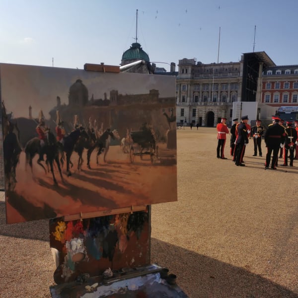 The Arrival of The Princess Royal at Horse Guards by Rob Pointon 