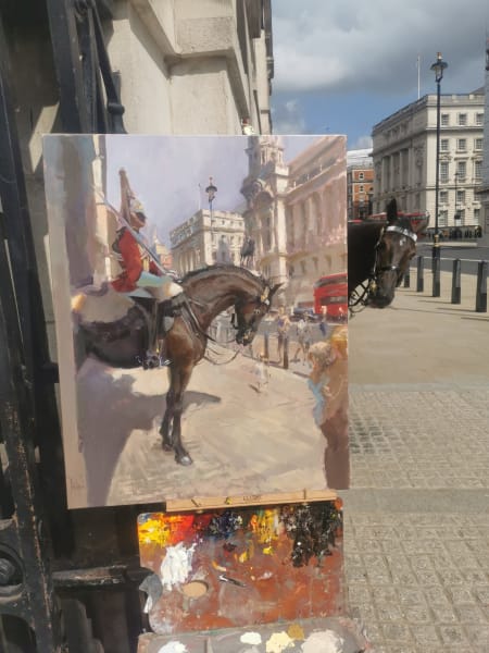 The Colonels Horse on Parade by Rob Pointon 