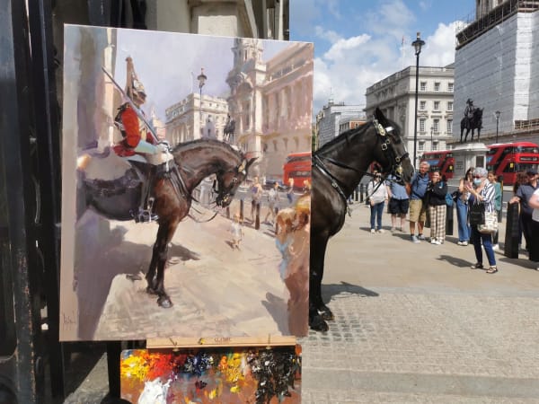 The Colonels Horse on Parade by Rob Pointon 