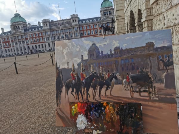 The Arrival of The Princess Royal at Horse Guards by Rob Pointon 