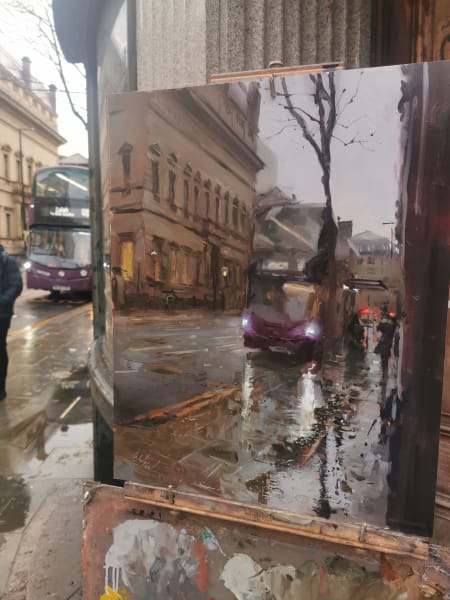 Steamed up bus 