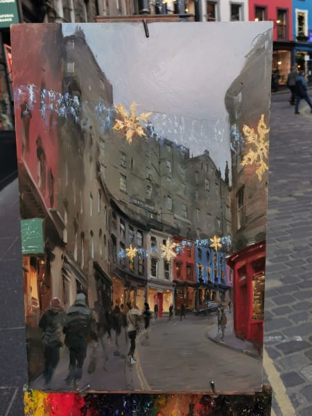 Looking up Victoria Street 