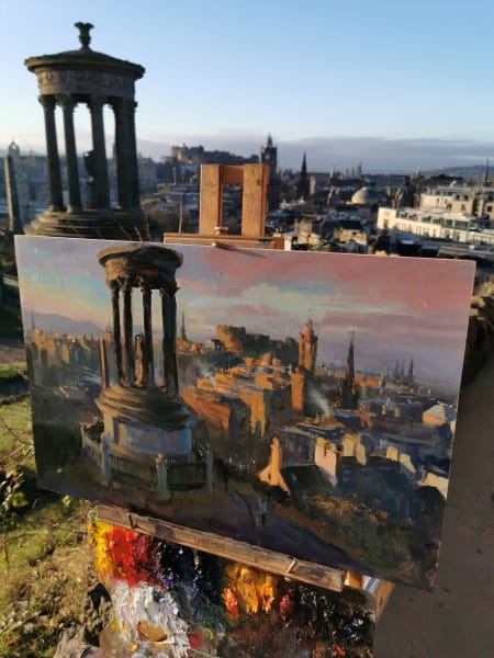 Morning Sun from Calton Hill 