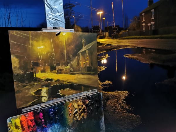 Railway Crossing Nocturne 