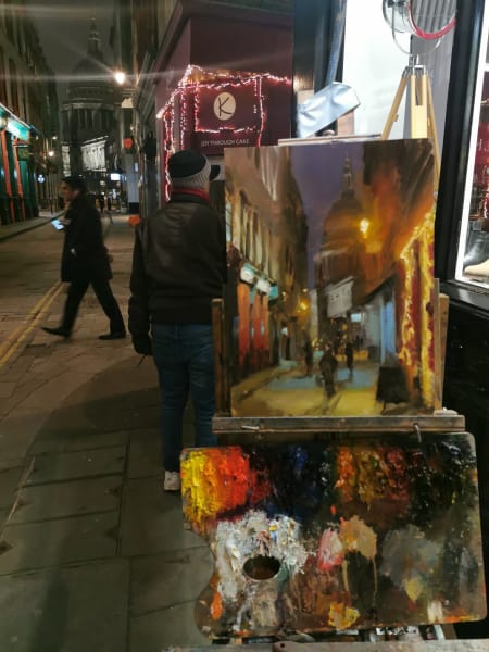 Watling Street Nocturne with St Pauls 