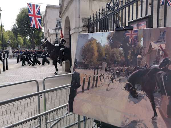 The Horse Guards Farewell by Rob Pointon 
