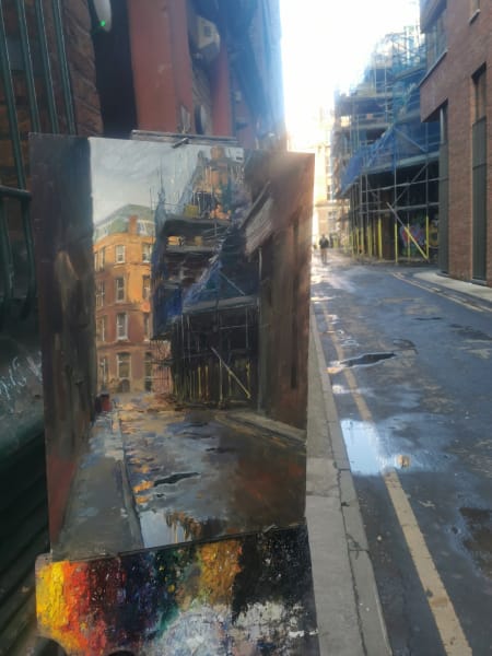 Sun in the Puddles, Back Piccadilly by Rob Pointon 