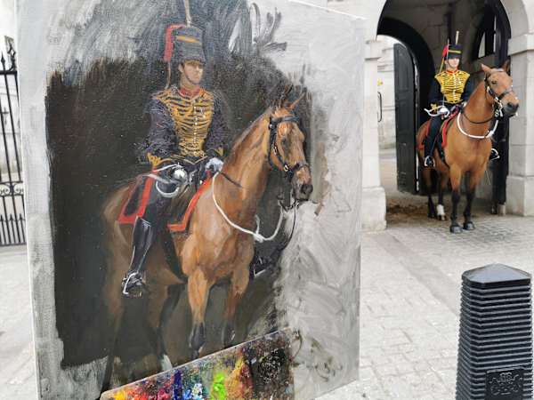 Kings Troop Mounted Gunner by Rob Pointon 
