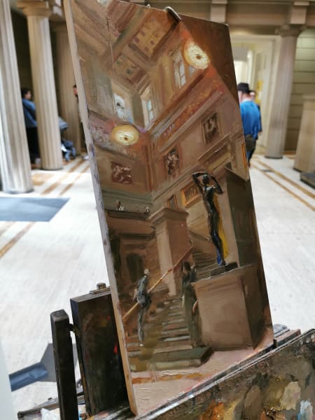 Rodin in Manchester Art Gallery Entrance Hall by Rob Pointon 