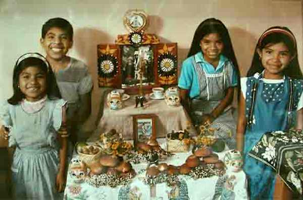 Children's Day of the Dead Altar by George Ancona 