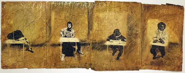 Students and Desks by Pat Bacon 