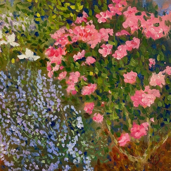 Roses and Catmint by Thomas Stevens Artwork Archive