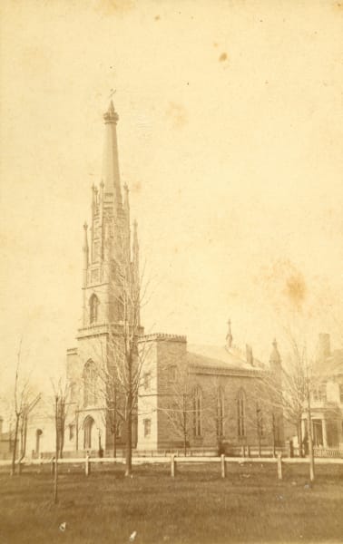 Two Views of the Old Presbyterian Church, Elyria, Ohio from the ...