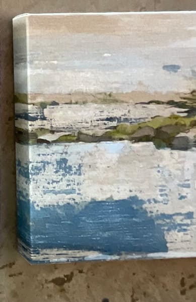 Pond, No.16  'VERSO' by BarbaraHouston ArtStudio  Image: Wrapped image over keyed stretcher frame