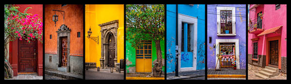A Rainbow of Mexican Doors by Jenny Nordstrom | Artwork Archive